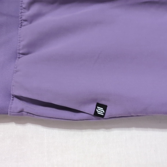 Jaanuu Lavender Straight Leg Scrub Pant Size Small Petite - Picture 2 of 6